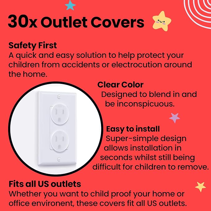 Booboo Baby (60 Pack) Child Safety Baby Proofing Kit | x10 Cabinet Drawer Locks, x20 Corner Guards, x30 Outlet Covers | Baby Proof Your Home & Kitchen with No Trapped Fingers | No Tools Needed