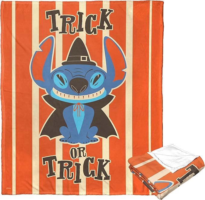 Northwest Lilo and Stitch Silk Touch Throw Blanket, 50" x 60", Trick Or Trick