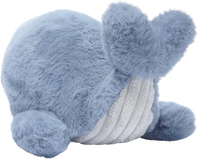 Lambs & Ivy Bubbles & Squirt Soft Plush Blue Whale Stuffed Animal Toy