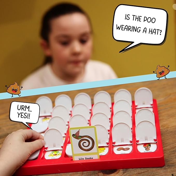 Boxer Gifts Guess Poo Board Game - Funny Poop Games For Kids Ages 6+ & Adults | Fun Gifts for Children On Birthdays, Christmas and Family Games Night