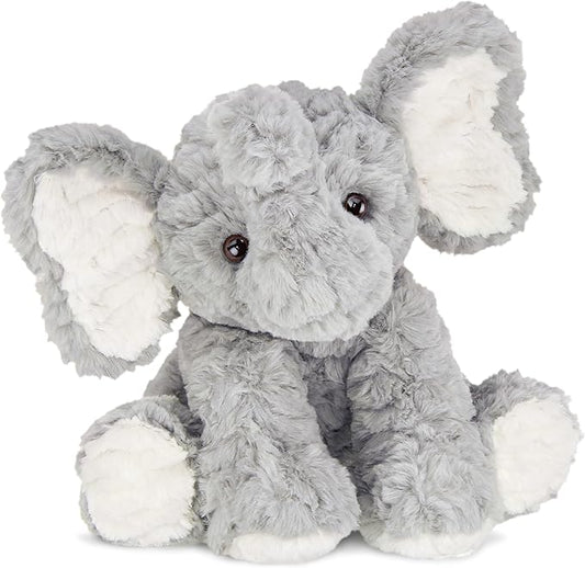 Bearington Collection Dinky Plush Stuffed Elephant for Baby - 11-Inch Stuffed Animal