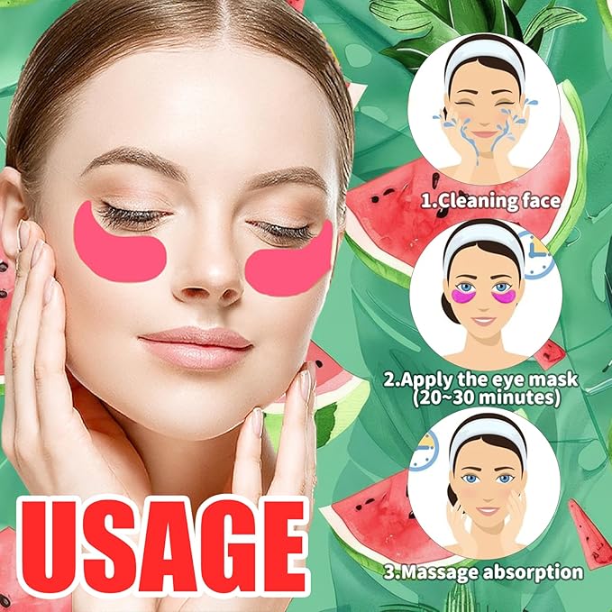 Elitzia Eye Patches Eye Masks Skin Care Under Eye Mask 30 Pairs Hydrogel Moisture Gel Reduce Dark Circles Wrinkles for Puffy Eyes Women Men Spa Home Use ETXJ230502