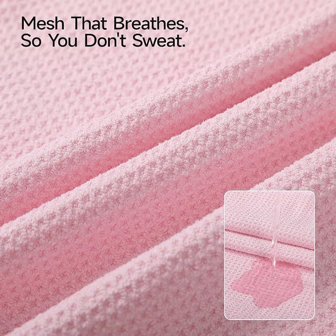 REDKISS 4 Pack Microfiber Gym Towels, Quick-Dry Sweat Towels for Workout, Yoga & Running, Soft Breathable, 39" x 16"