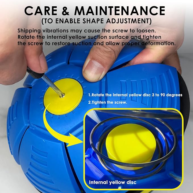 Magic Bouncing Ball 6-Light Dual Form – Pop up, Meta Ball Metaball Transforming Design – Flying Saucer Bouncy – Interactive Bouncing Balls for Parent-Child Interaction – Gift Pack – Blue