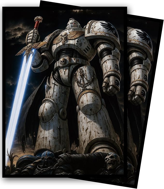 MTG Card Sleeves, Ultra Clear Front & Matte Finish Back, 100 Count Standard Size Matte Art Sleeve for Magic The Gathering (Doomsday Mecha)