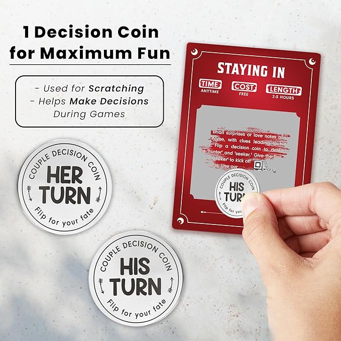 Love Adventure - 40+ Fun & Romantic Scratch Off Date Night Ideas for Couples, Ideal Gifts for Anniversary, Girlfriend Birthday Gift, Bridal Shower Gift, Wedding Gifts for Couples 2025