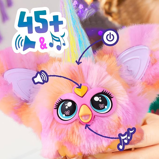 Furby Furblets Fierce & Fabulous 2 Pack, Greenie-Meanie & May-May with 45 Sounds Each, Electronic Plush Toys for Girls & Boys, Back to School Gifts, Ages 6+ (Amazon Exclusive)