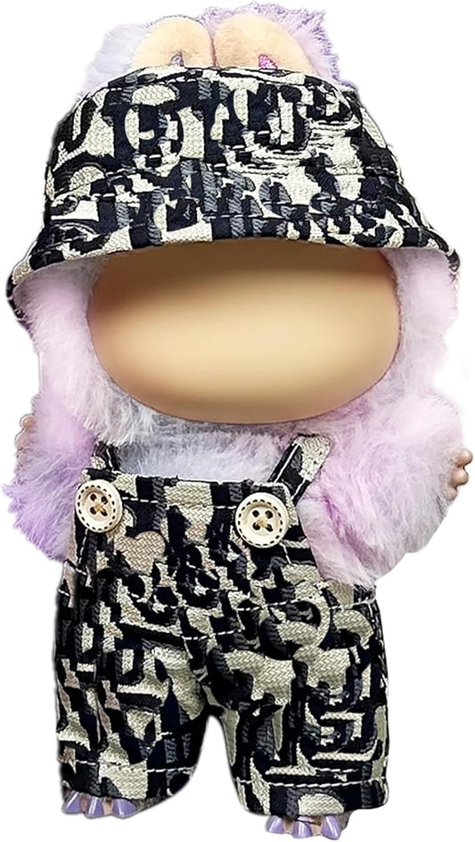 Clothes Fit for 17CM Doll, Fashion Doll Clothes Outfit Set Cute Theme Designer Toys Dress Accessories for Collector Fans Display (DD Dark Blue Denim)
