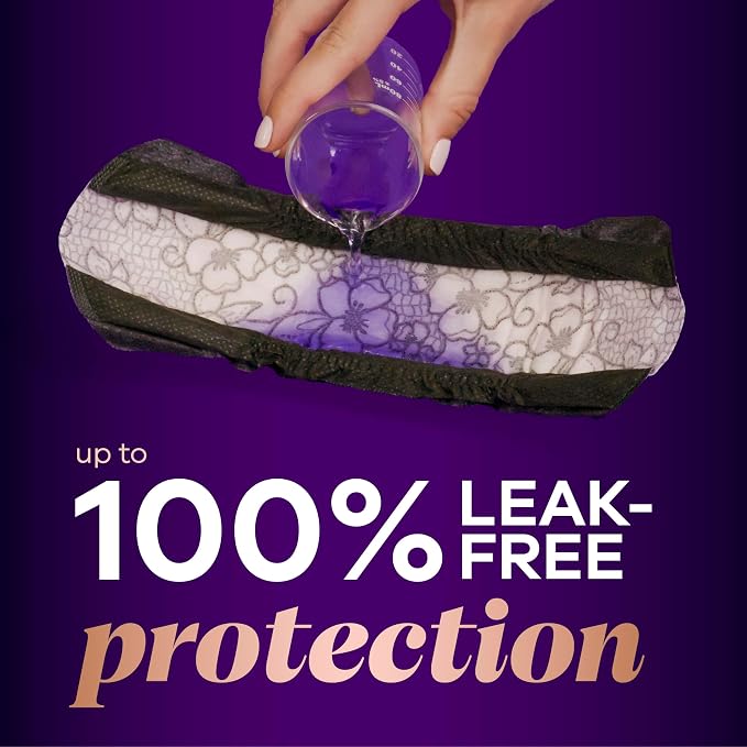 Always Discreet Boutique Incontinence Pads, for Bladder Leaks, Extra Heavy Absorbency, Long Length, 40 Count (Pack of 2)