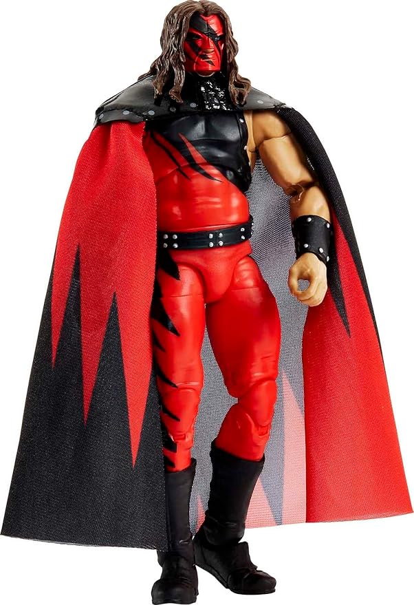 Mattel Ultimate Edition Kane Action Figure, 6-inch Collectible with Interchangeable Head, Swappable Hands & Entrance Cape for Ages 8 Years Old & Up