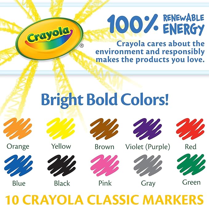 Crayola MARKERS FINE LINE 10 COUNT (Pack of 2)