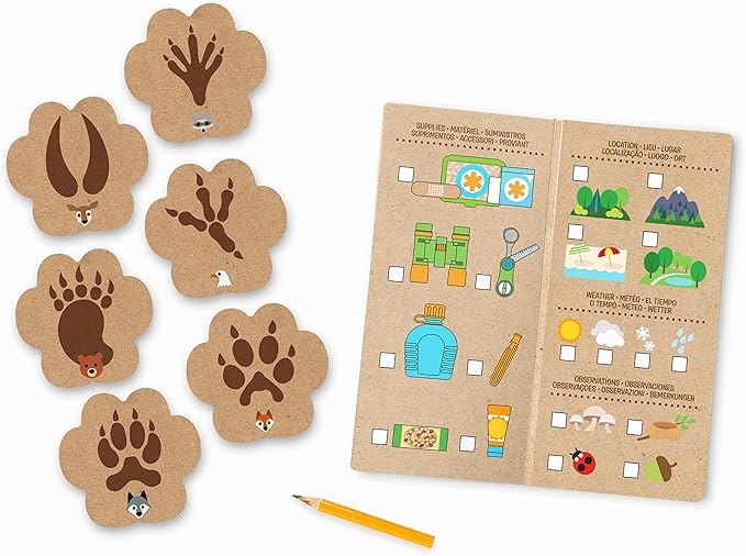 Melissa & Doug Let’s Explore Hiking Play Set – 23 Pieces Toddler Nature Toys, Hiking Toys for Kids Ages 3+