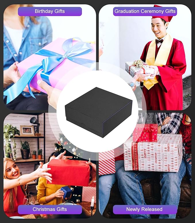 MoKo Trading Card Storage Box, 3000+ MTG Deck Box with 24 Colorful Dividers & 4 Card Supporters, Commander Card Deck Case Fits for Magic Game Cards, YugiOh, TCG, PTG and Sport Cards, Black Purple