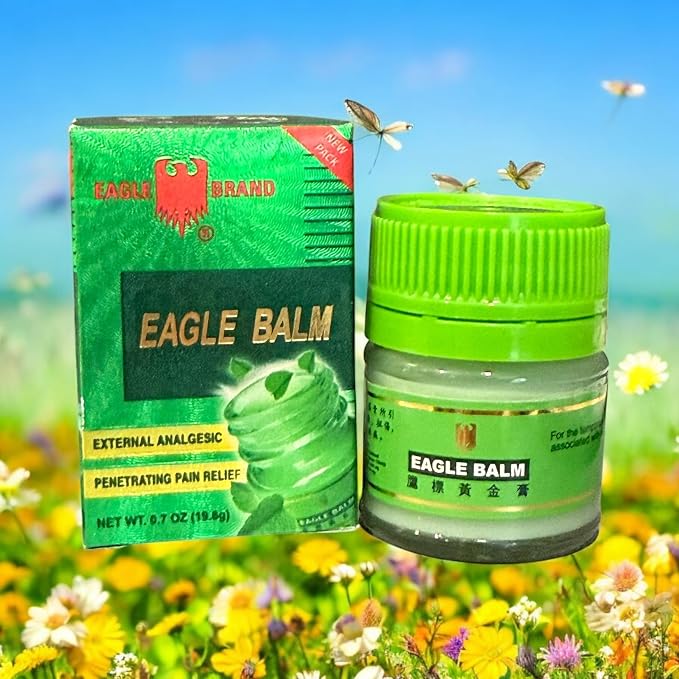 Combo - Green Balm Essential Oit and Yellow Muscular Balm Essential Oil - Dau Cu La Con O Xanh va Du Cu La Con O Vang - 20g per Jar with 2 Jars per Order