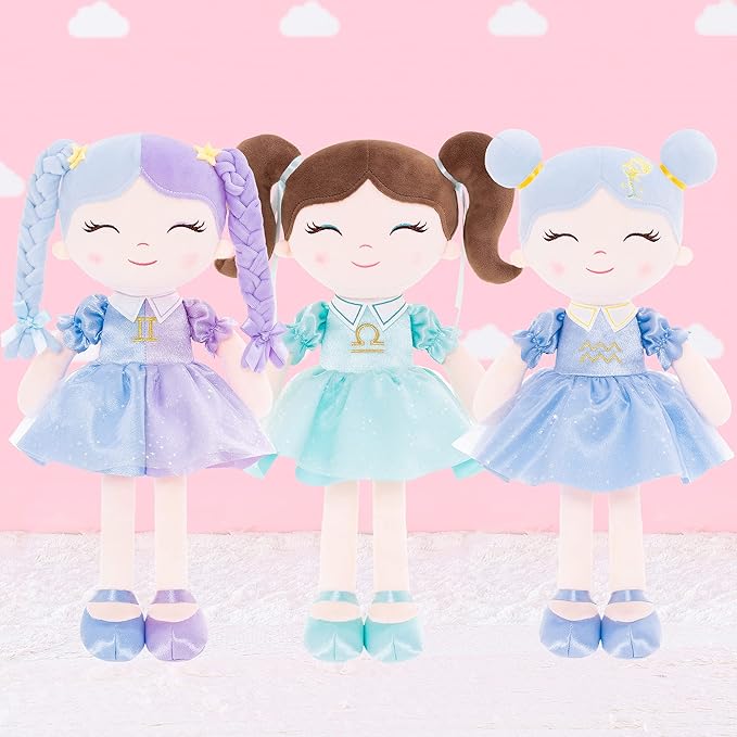 Baby Girl Gifts Plush Dolls Constellations Zodiac Doll Birthday Gift 17 inches Aquari