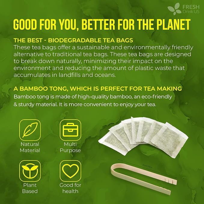 15 Premium Soursop Graviola Leaf Tea Bags, 100% Natural and Pure from Soursop Leaves, Handmade, Made With Natural Materials-Corn Fiber Tea Bag, Sugar/Caffeine/Gluten Free, Hoja Guanabana Tea