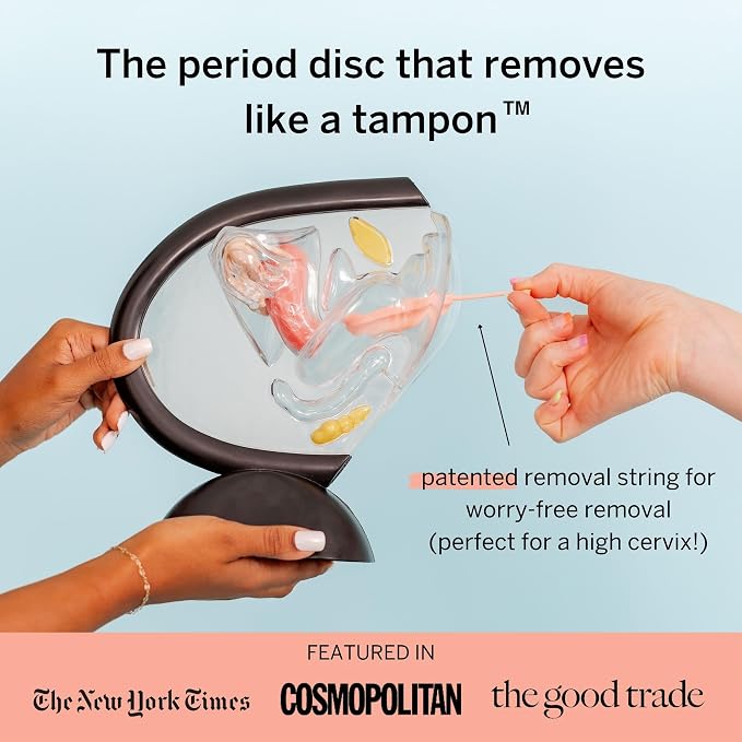 Pixie Menstrual Disc Kit for Feminine Care - Pixie Discs are Designed to Remove Like Tampons - 100% Medical-Grade Silicone - Best Period Disc Starter Kit - Proven to Become A Successful Disc User