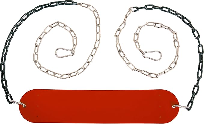 Jack & June Red Belt Playset Swing with 80” Chains Made for 5’ and 6’ Deck Height