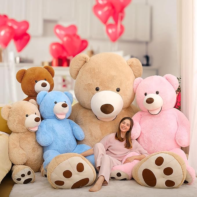 MaoGoLan Giant Teddy 6 Feet Tall, Valentines Gift - Adorable Human Size Bear Plush for Girlfriend, Boyfriend, Wife, Long Distance