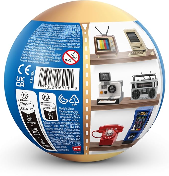 MAX Premium Retro Building Bricks Collection (Telephone) by ZURU, Building Bricks for Teens, Adults and Collectors. Build, Collect and Display Your Ultimate Collection of Retro Technology!