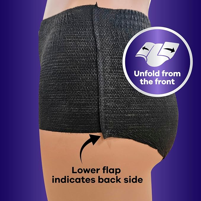 Always Discreet Night, Reimagined Adult Diapers for Women, Extended Overnight Absorbency Incontinence and Postpartum Underwear Size S/M, 360 Degree Coverage While Laying Down, 48 Count