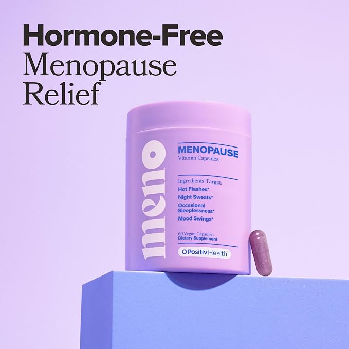 MENO Vitamins for Menopause - Hormone-Free Menopause Supplement for Women - Black Cohosh & Ashwagandha KSM-66 - Helps Relieve Hot Flashes, Night Sweats, Mood Swings - 30 Servings (Pack of 2)
