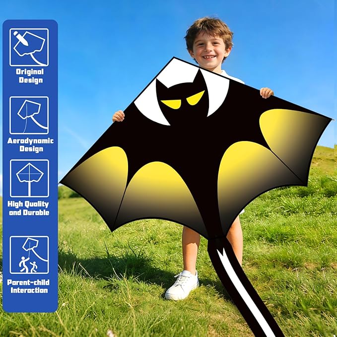 Kite for Kids Ages 4-8 8-12 & Adults, Shark & Dragon & Unicorn & Butterfly Kites Flying Toys, Easy to Fly Big Kite with 328FT String Easter Gift for Boys Girls Beach Park Outdoor Party Activities