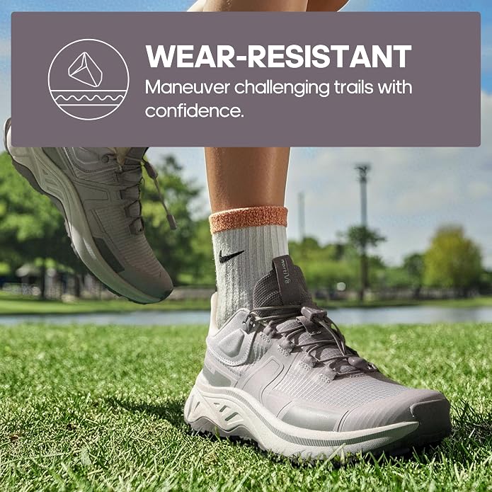 NORTIV 8 Women's Lightweight Hiking Shoes Quick Lace | Outdoor Fashion Sneakers For Hiking Walking Travel And Daily Wear With Quick Lace Design Lightweight Comfort Gladiator