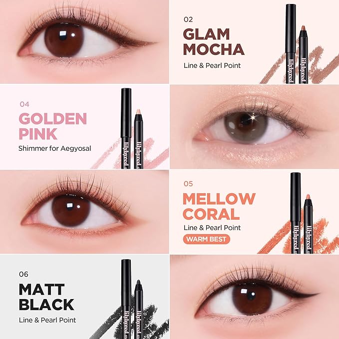 lilybyred Starry Eyes Am9 to Pm9 Gel Eyeliner | Korean Gel Eyeliner, Intense Color Payoff, Creamy Formula, Easy Blending, Built-in Sharpener, Smudge-Proof, Long-Lasting, 0.017 oz. (06 Matt Black)