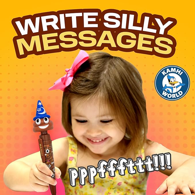 Farting Poop Pen with Multiple Funny Sounds - Perfect Halloween Games & Novelty Gift for Teens, Kids & Boys - Pen & Prank Toy for Halloween Parties, Games & Family Fun All Day (Wizard)