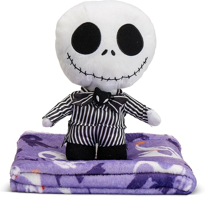 Northwest Character Hugger Pillow & Silk Touch Throw Blanket Set, 40" x 50", Nightmare Before Christmas - Nightmare Friends