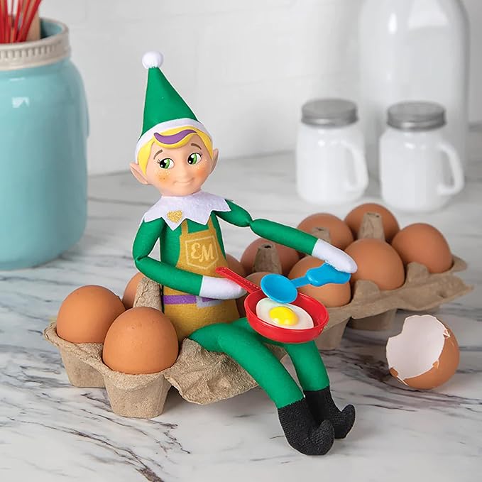 Elf on The Shelf - Brown Eyed Boy Scout Elf & Elf Polar Props