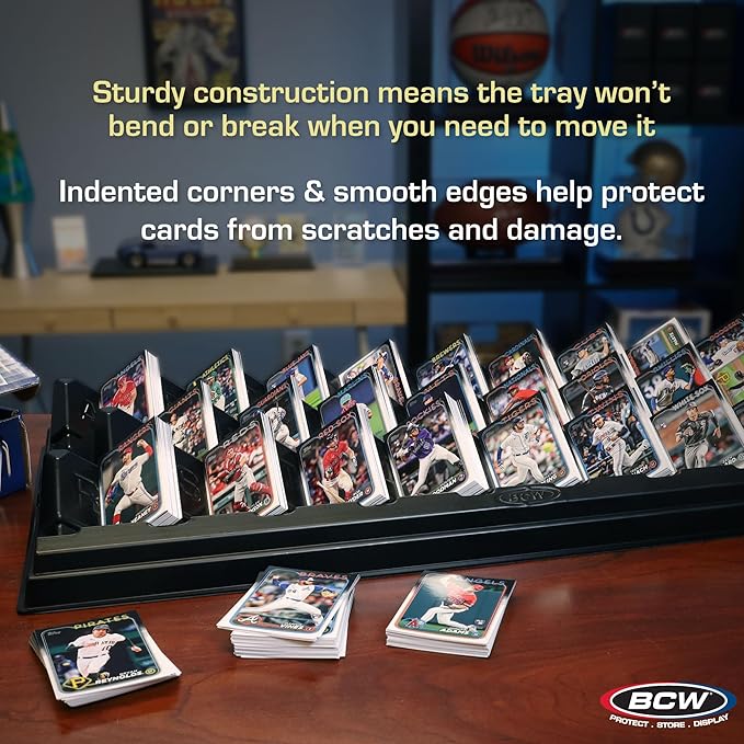 BCW SafeSort Card Sorting Tray – Organizer for Baseball, Trading, TCG, Deck, Game, and Collection Display