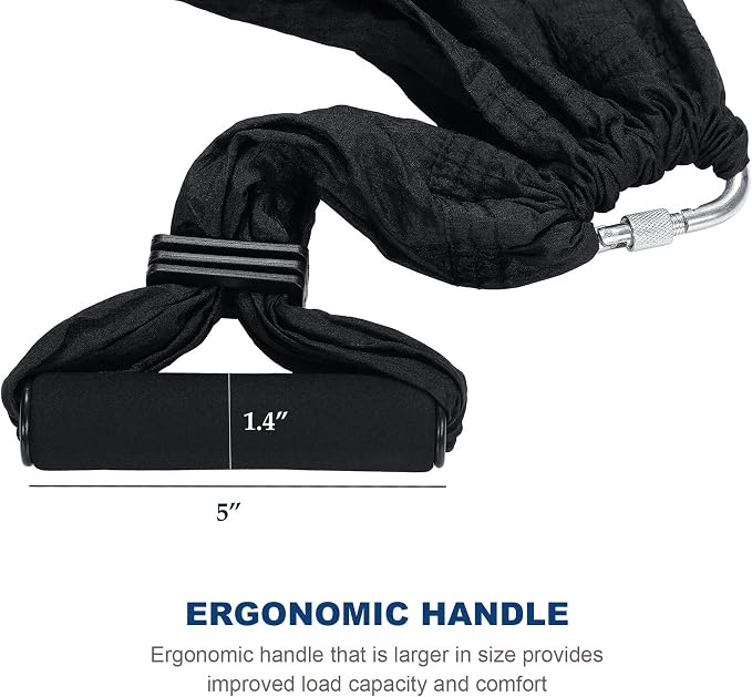 ZELUS Aerial Yoga Swing Sling Strong Yoga Hammock Kit Set Trapeze Inversion Equipment Include 2 Extensions Straps and Ceiling Mounting Kit