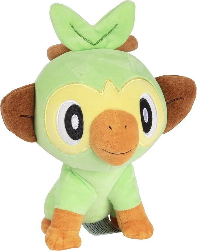 Pokemon 8" Grookey Plush Officially Licensed - Sword and Shield Starter Figure - Authentic Soft Stuffed Animal Toy - Holiday Christmas Stocking Stuffer Gift for Kids, Boys, Girls - 2+