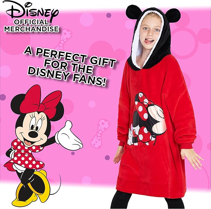 Disney Stitch Blanket Hoodie for Kids Cozy Fleece Wearable Blanket Stitch Gifts