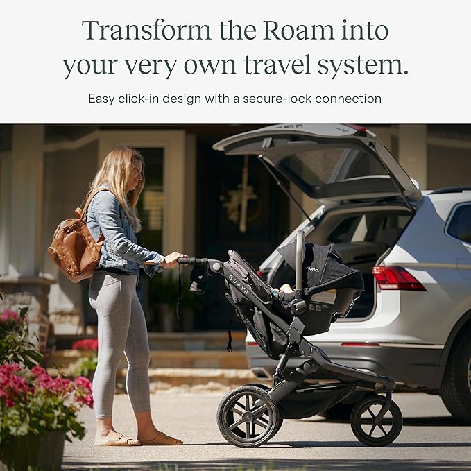 Guava Roam Stoller Car Seat Adapter for Nuna Infant Car Seats | Travel System Adapter for Roam Jogging Stroller | Easy Click-in Attachment for Seamless Transitions