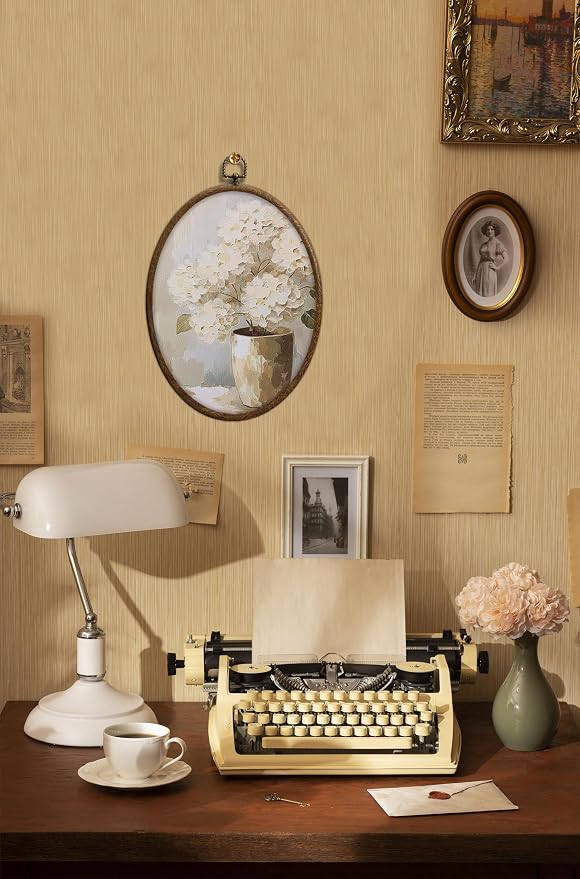 Vintage White Hydrangea Oval Wall Art, Spring Floral Flowers Oval Framed Wall Art, Waterproof Cottage Core Home Decor for Western Farmhouse Bedroom Living Room, Home Retro Decor Products, 10