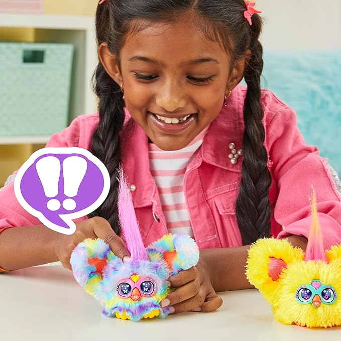 Furby Furblets 2 Pack of Spring Mini Friends Nug-Ette & Swee-Dee, Easter Egg & Chick Themed, Electronic Plush Toys, Multicolor, Back to School Gifts, Ages 6+ (Amazon Exclusive)
