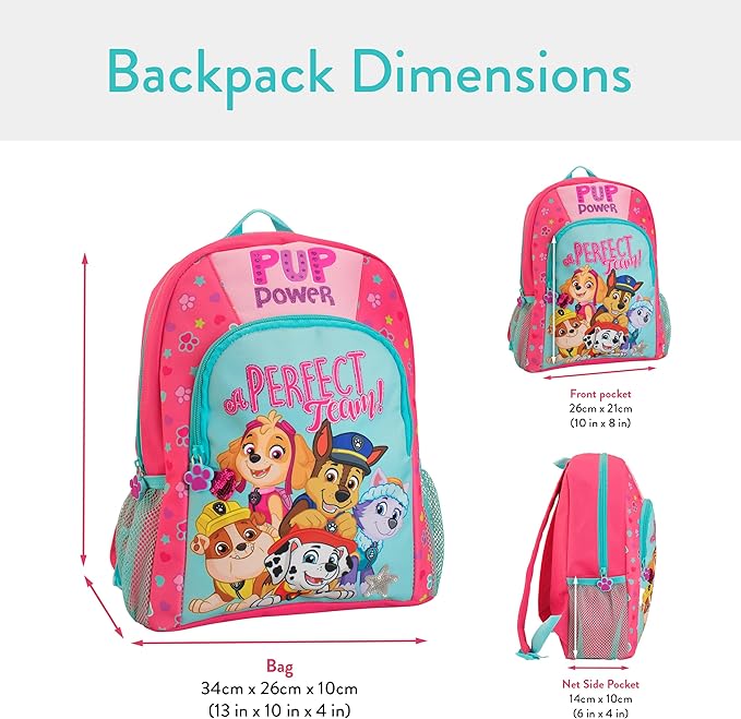 Paw Patrol Kids Skye Chase Everest Backpack