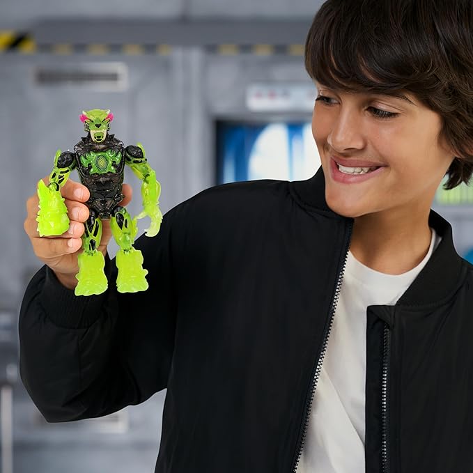 MRBEAST LAB Hyper Fusion Mutators, Experiment & Create The Atomic Earth Panther, Add Mutation Fluid, Press The Fingerprint Scanner & Reveal The Panther, Over 20 Points of Articulation, Collect All 3