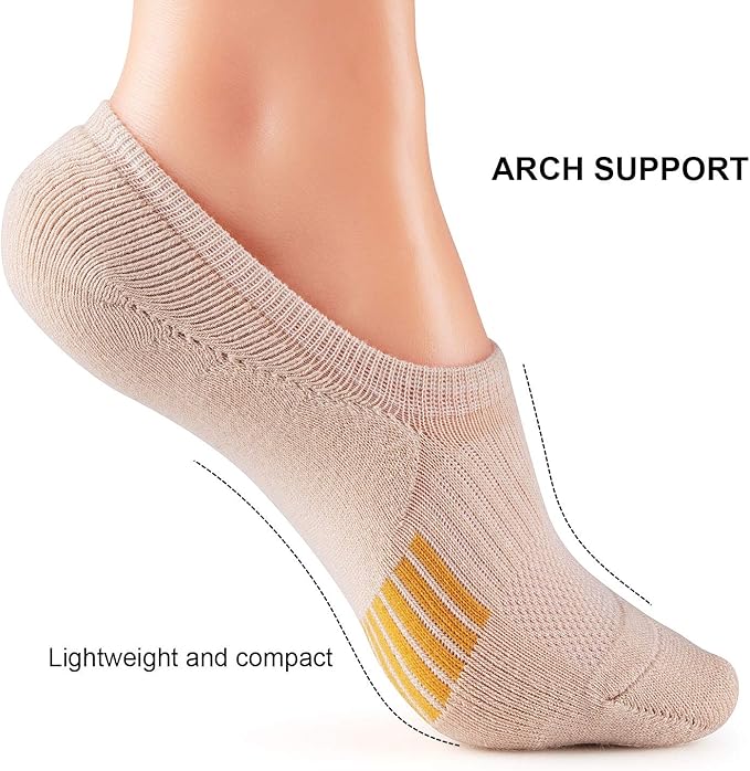 Gonii Womens No Show Socks Athletic Ankle Socks Cushioned Running Low Cut 5-8 Pairs