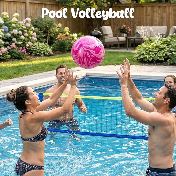 3 otters 6PCS Playground Balls, 8.5 Inche Inflatable Bouncy Balls with Pump, Kickball DodgeBalls, for Kids Indoor Outdoor Plays, Sports
