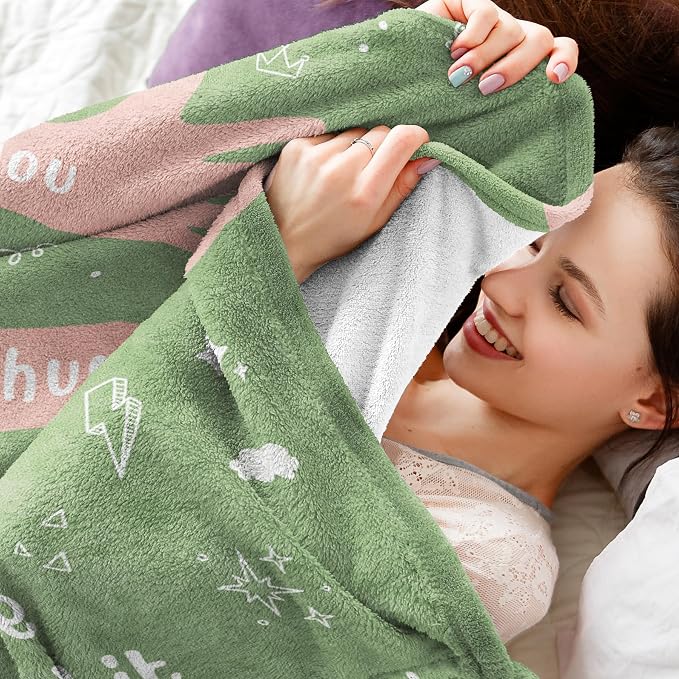 Get Well Gifts for Women Men, Hug/Healing Blanket | Thinking of You/Cancer Care/Sympathy/After Surgery Gifts for Friends, Sister, Coworkers, Soft Throw Blankets 50'' x 60''