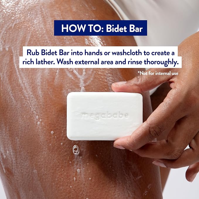 Megababe Bidet Bar | pH Balanced Cleansing Bar for the Entire Intimate Area | 4.5 oz (Pack of 2)