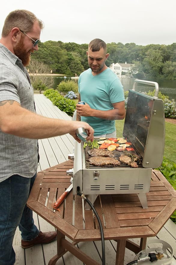Cuisinart Outdoor Gas Grill, 2000 BTU, Portable, 2-Burner