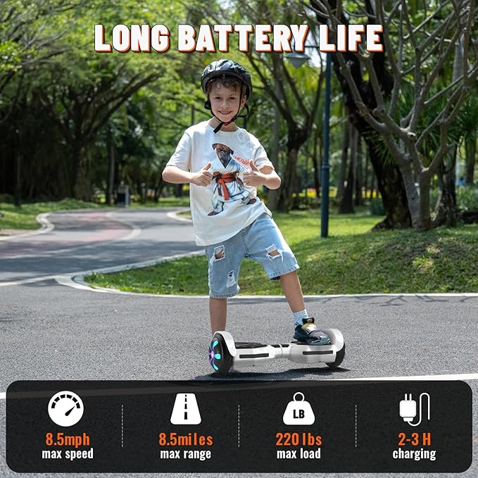 SIMATE Scooter, Bluetooth Speakers and LED Light-Up Wheels, APP Control, Dual 250W Motors, 8.5 mph Max Speed & 8.5 Miles Max Range, Gifts for Kids Adults Girls Boys