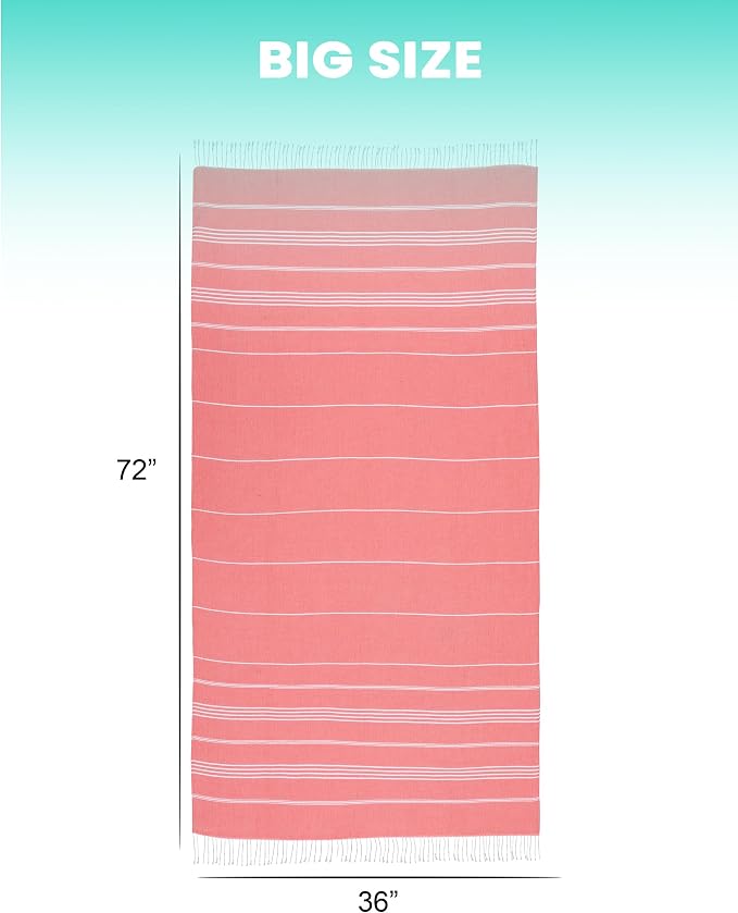 Turkish Beach Towels Yoga Blanket Gym Workout Towel 2024 Women Birthday Gift Ideas for Mom Day Mother Grandma Wife Sister Girlfriend Her Friend Appreciation Thank You Father Husband Boyfriend Brother