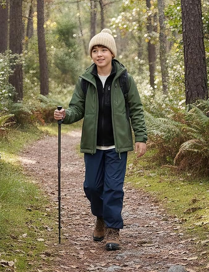 Kids Cargo Pants Waterproof Boys Hiking Outdoor Camping Pants Quick Dry UPF 50+ Toddler Youth Uniform Pants