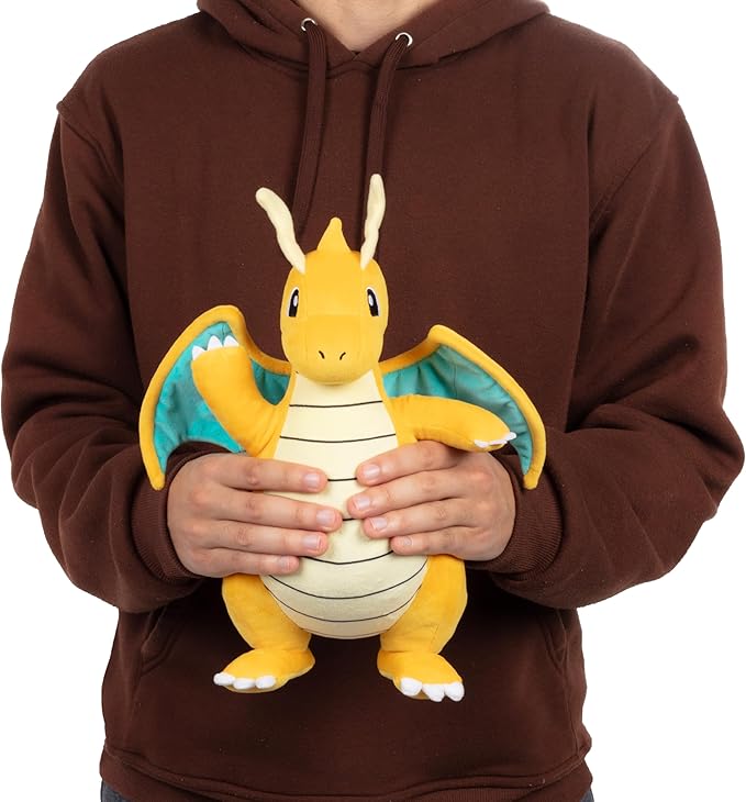 Pokémon 12" Dragonite Plush - Officially Licensed - Generation 1 Dratini & Dragonair Evolution - Authentic Soft Stuffed Animal Toy Figure - Christmas Stocking Stuffer Gift for Kids, Boys, Girls - 2+